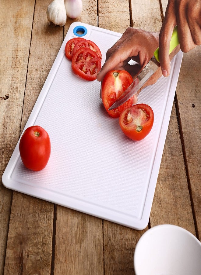 Ganesh Plastic Cutting-Chopping Board for Vegetable, Fruits, Cheese, Premium-Grade Plastic, 100% Food Safe, BPA-Free - Assorted - Image 4
